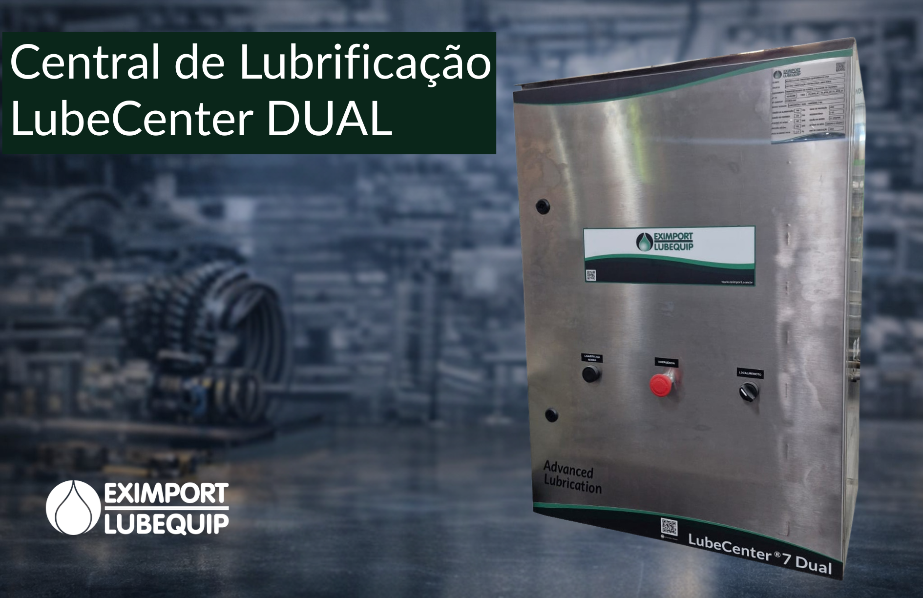 Sofisticada e Exclusiva Central de Lubrificação LubeCenter DUAL!